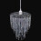 VidaXL vidaXL Crystal Pendant Chandelier 22.5x30.5cm Ceiling Lighting Fixture Lamp 4