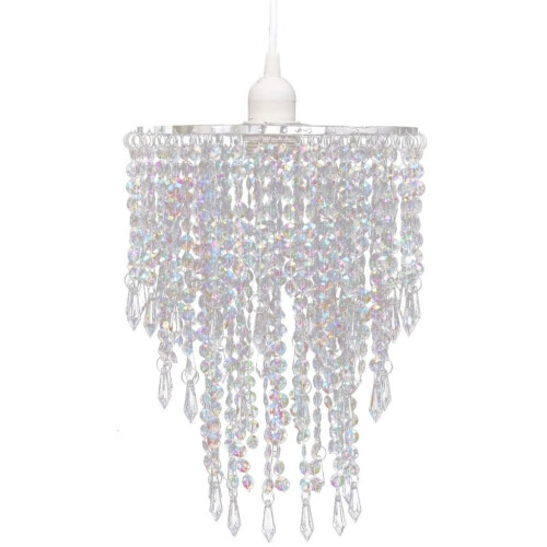 VidaXL vidaXL Crystal Pendant Chandelier 22.5x30.5cm Ceiling Lighting Fixture Lamp 1