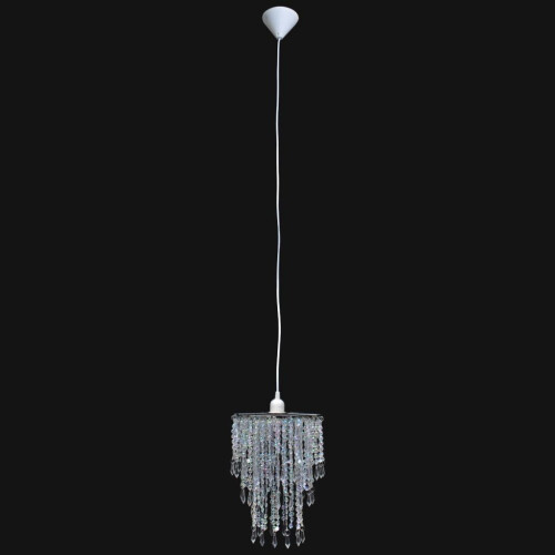 VidaXL vidaXL Crystal Pendant Chandelier 22.5x30.5cm Ceiling Lighting Fixture Lamp 2