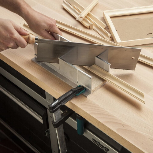 wolfcraft wolfcraft Backsaw Fine 6950000 Cutting Wood Plastic-coated Chipboard Baseboard 1
