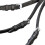 VidaXL vidaXL Leather Flash Bridle with Reins and Bit Black Full Adjustable Length 3