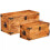 VidaXL Rough Mango Wood Storage Chests Set of 2 Boxes Cases Trunks for Toy/Craft/Tool 5