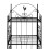 VidaXL vidaXL Plant Rack Square Black Outdoor Garden Flower Pot Display Shelf Rack 3