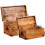 VidaXL Rough Mango Wood Storage Chests Set of 2 Boxes Cases Trunks for Toy/Craft/Tool 6