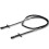 VidaXL vidaXL Leather Flash Bridle with Reins and Bit Black Full Adjustable Length 5
