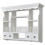 VidaXL vidaXL Wooden Kitchen Wall Cabinet White Cupboard Storage Shelf Display Unit 2