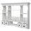VidaXL vidaXL Wooden Kitchen Wall Cabinet White Cupboard Storage Shelf Display Unit 4