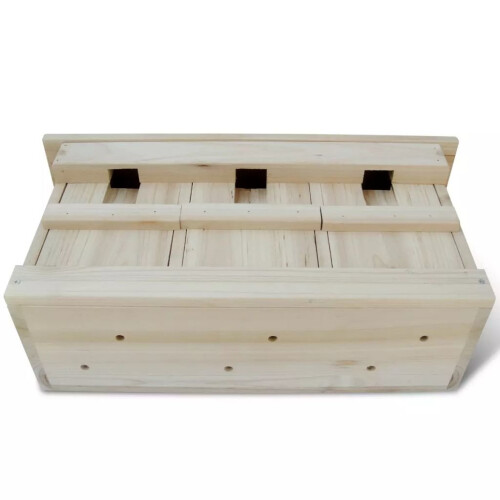 VidaXL vidaXL Sparrow Nesting Box Outdoor Wildlife Bird House Cage Stand Habitat 2