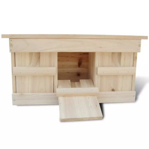 VidaXL vidaXL Sparrow Nesting Box Outdoor Wildlife Bird House Cage Stand Habitat 1