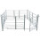 VidaXL 4-Panel Sheep Pen Sheep Hurdles with Lock Galvanised Steel 183 x 183 x 92 cm 2