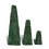 VidaXL Set of 3 Outdoor Artificial Boxwood Pyramid Topiary Garden Tree Plant 2