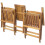 VidaXL vidaXL Folding Garden Bench Seat Furniture with Tea Table Solid Acacia Wood 3