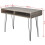 VidaXL vidaXL Desk Writing Table WorkStation Computer Home with 2 Compartments Grey 4