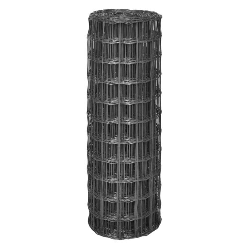VidaXL vidaXL Eurozaun Stahl 25 x 1,2 m Grau 1
