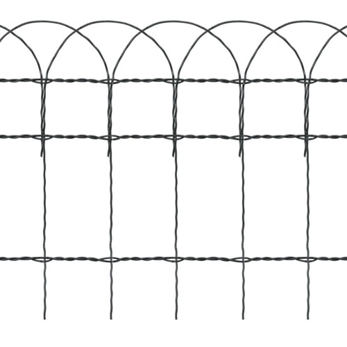 VidaXL vidaXL Beetzaun Pulverbeschichtetes Eisen 250,4 m 2