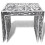 VidaXL vidaXL Two Piece Side Console End Small Coffee Tables Square Aluminium Silver 3