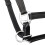 VidaXL Real Leather Headcollar Stable Halter Adjustable Soft Padded Black Full Horse 2