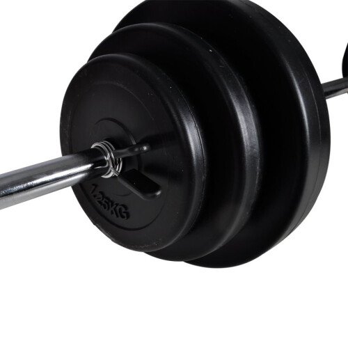 VidaXL vidaXL Barbell+2 Dumbbell Set 30.5kg Workout Home Gym Fitness Weightlifting 1