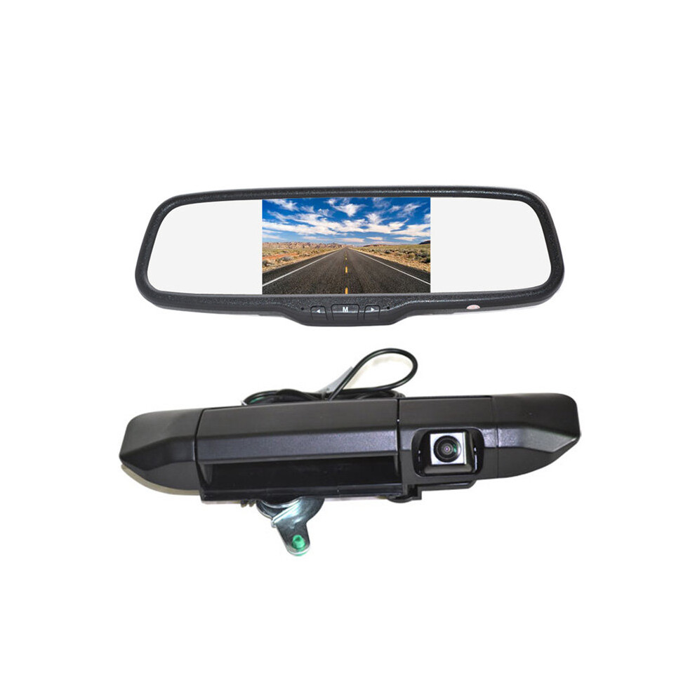 Vardsafe Tailgate Reversing Backup Camera + 5 Inch Clip-On Rear View Mirror Monitor For Toyota Tacoma (2005-2014) 8414756269192