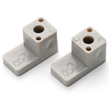 Set of 2 Shower/Bathroom Door Plastic Glass Feet Foot K057