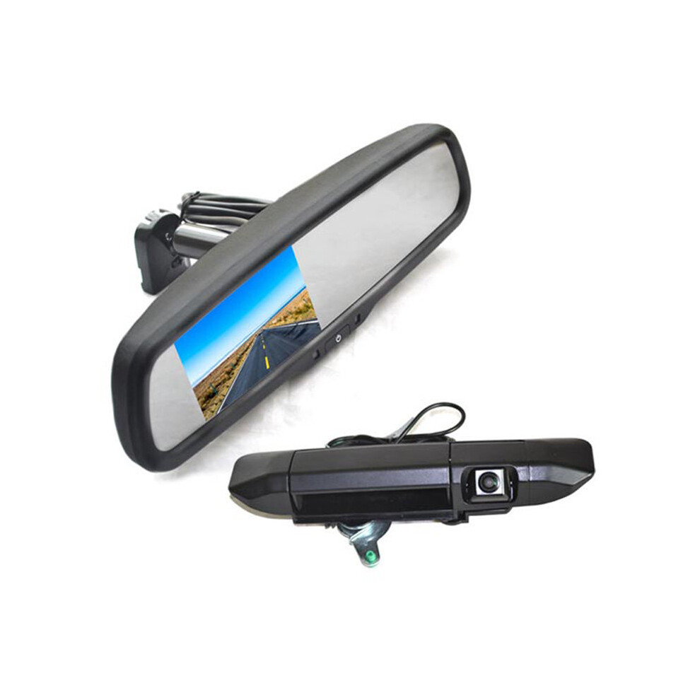 Vardsafe Tailgate Reverse Backup Camera + Replacement Rear View Mirror Monitor For Toyota Tacoma (2005-2014) 8414756269185