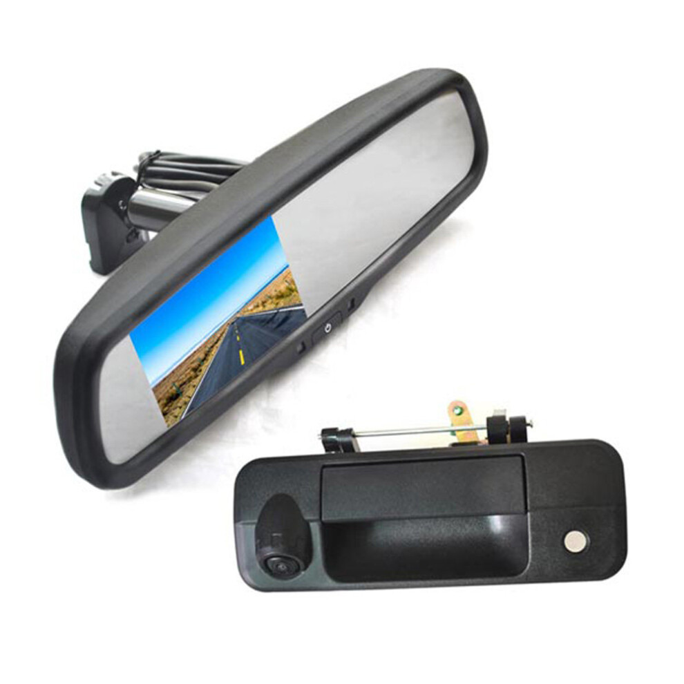 Vardsafe Tailgate Reverse Backup Camera + Replacement Rear View Mirror Monitor For Toyota Tundra Pickup Truck 8414756269215