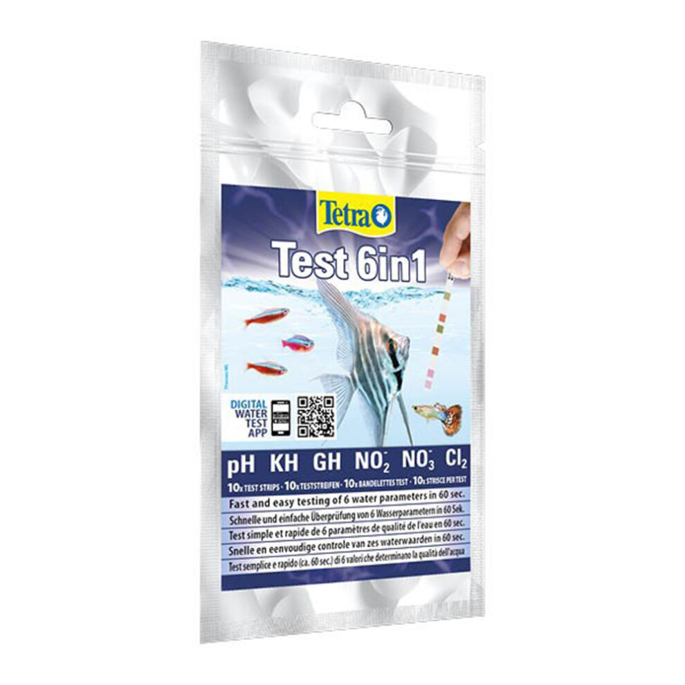 Tetra 6 in 1 Test Strip Water Test Kit (10 Strips)