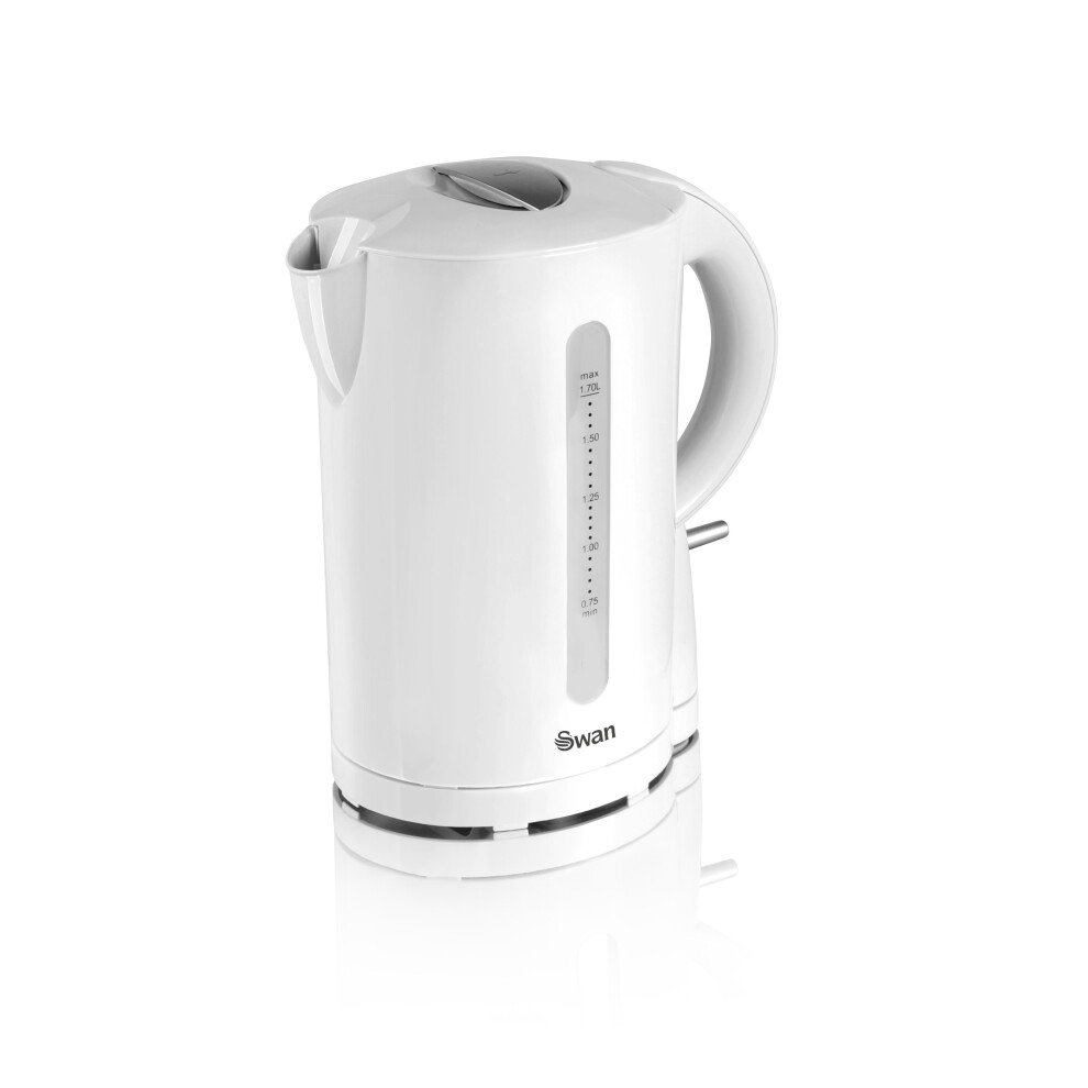 (White) Swan SK18121N Jug Kettle with Rapid Boil, Detachable Filter, 1.7L, 2200W-image-OPC-P579JT6-NEW