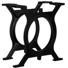 vidaXL 2x Coffee Table Legs O-Frame Cast Iron Industrial Bench Desk Support