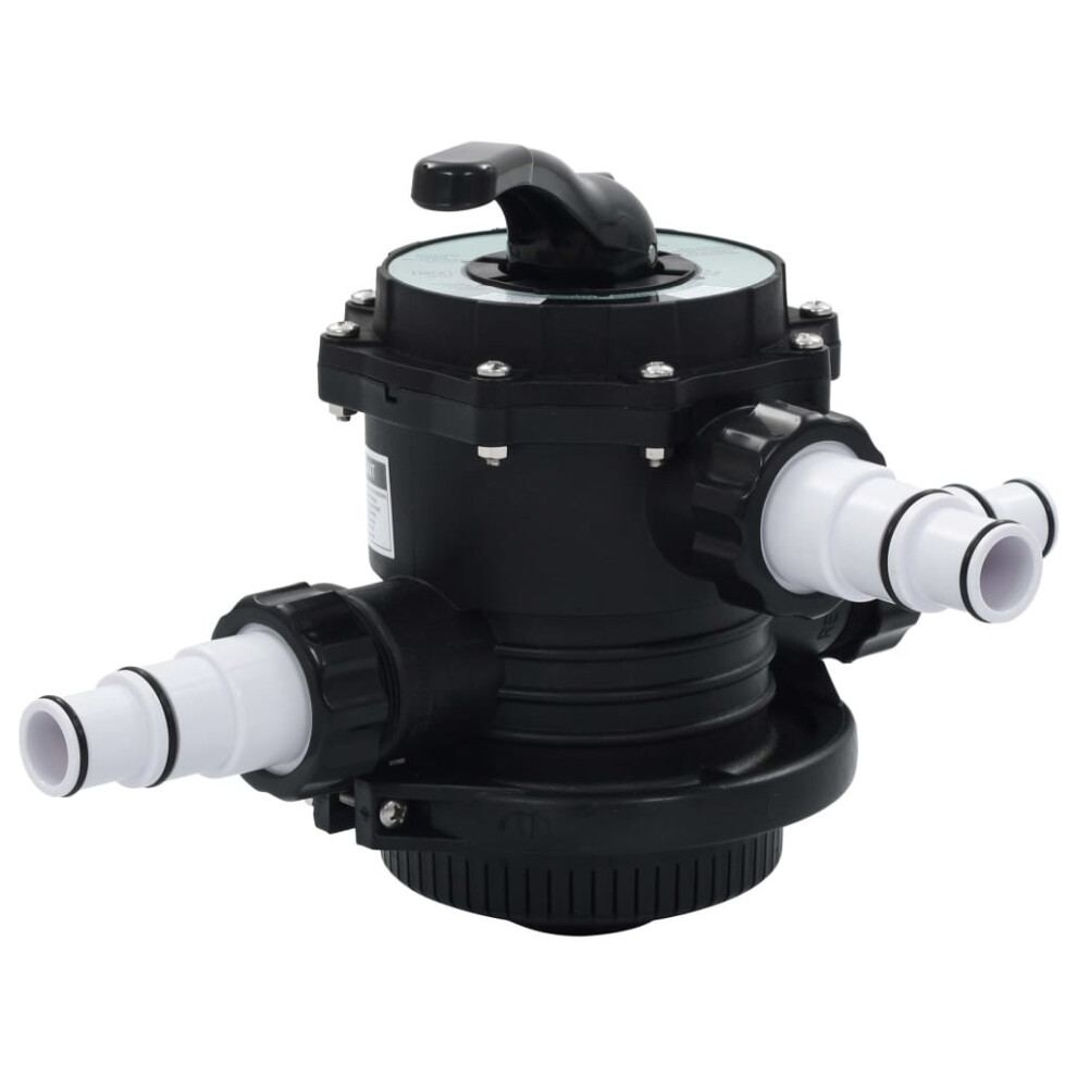 vidaXL Multiport Valve for Sand Filter ABS 1.5" 6-way Pool Pipe Fitting Tool