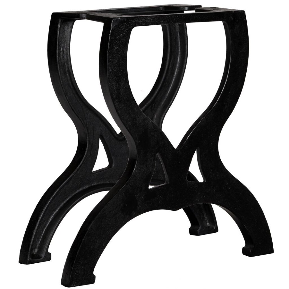 Vidaxl 2X Coffee Table Legs X-Frame Cast Iron Desk Support Feet Accessories