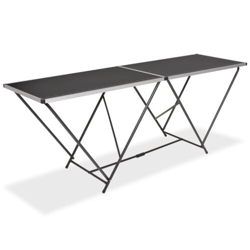 VidaXL vidaXL Folding Pasting Table MDF and Aluminium 200cm Workbench Working Desk