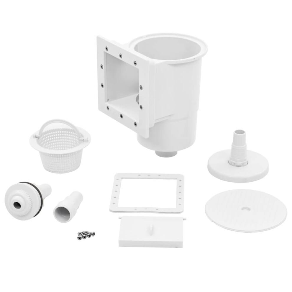 vidaXL 8 Piece Pool Skimmer Set Cleaning Accessory Weir Inlet Nozzle Plate