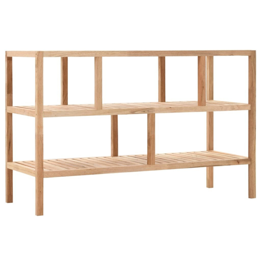 Vidaxl Solid Walnut Wood Bathroom Shelf 100X40x65cm Storage Rack Display Stand