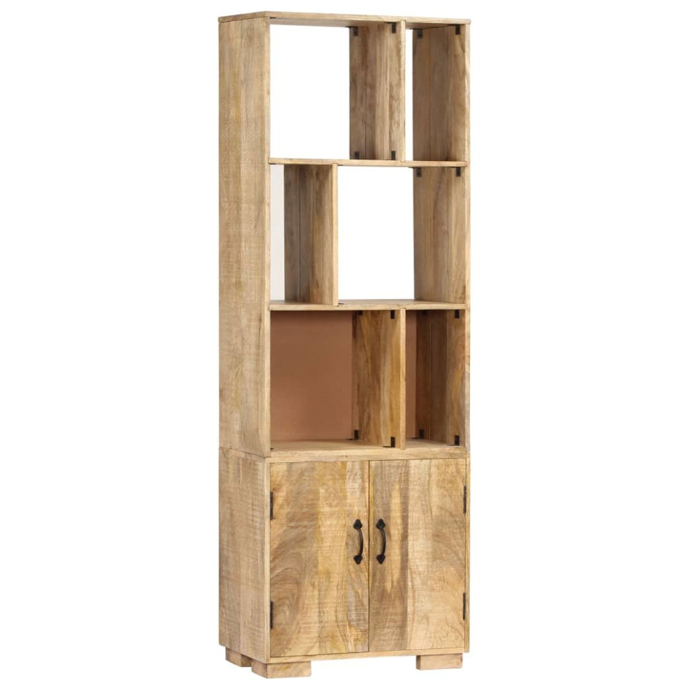 Vidaxl Solid Mango Wood Bookshelf Bookcase Standing Shelf Display Unit Stand