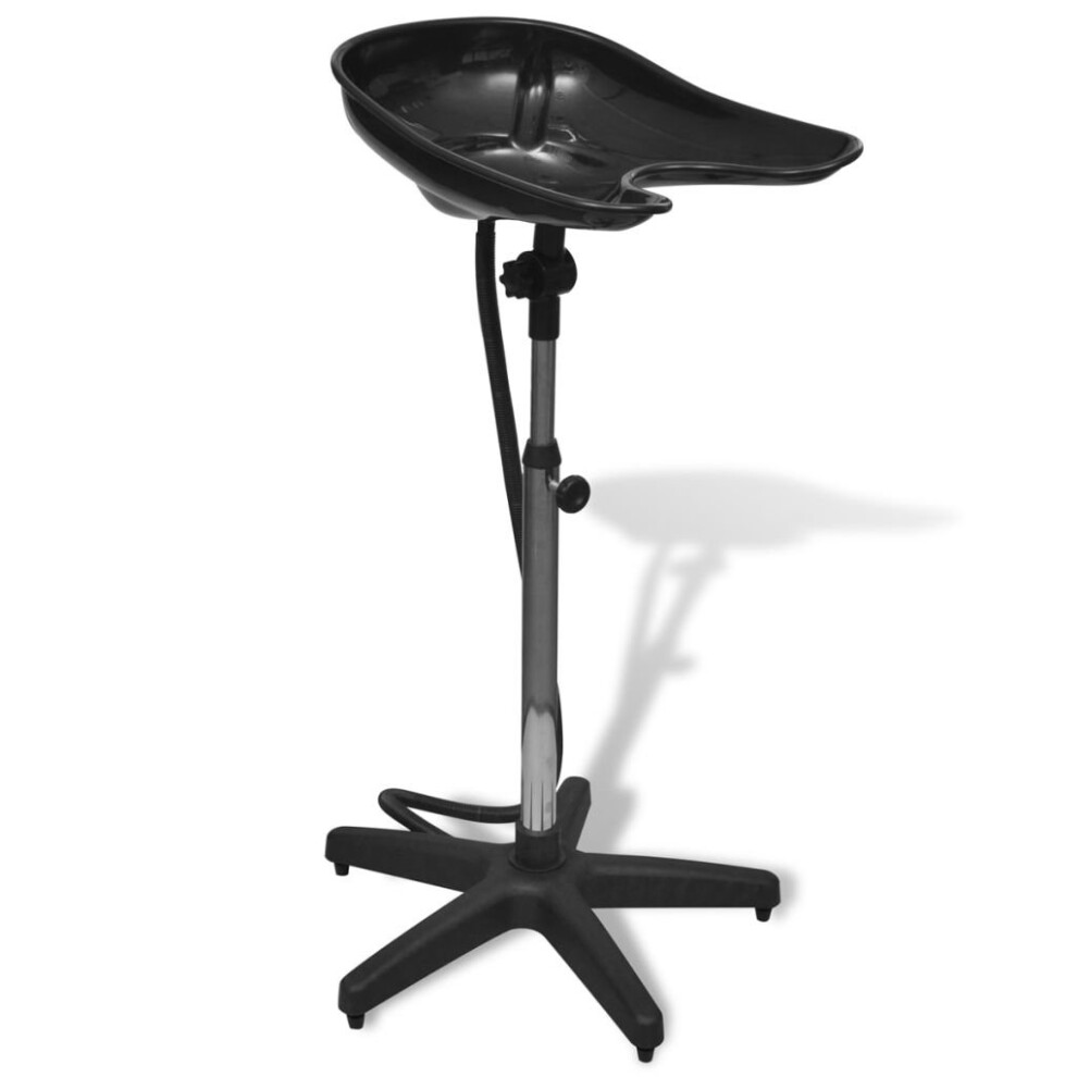 Vidaxl Salon Washing Hairdresser Hair Wash Basin Portablemobile Backwash Sink Black