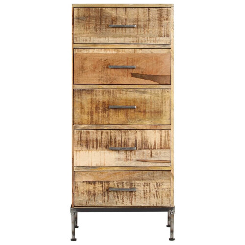 VidaXL vidaXL Kommode 45x35x106 cm Massivholz Mango 1