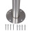 VidaXL Double Mailbox on Stand Stainless Steel 6