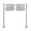 VidaXL Double Mailbox on Stand Stainless Steel 2
