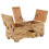 VidaXL vidaXL Solid Mango Wood Coffee Table 80x40x35cm Home Tea Side Telephone Stand 4