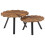 VidaXL vidaXL 2x Coffee Tables Solid Reclaimed Wood Couch Side End Tea Stand Table 1