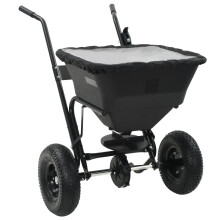 vidaXL Walk Behind Salt Spreader 106x73x76cm 45L Lawn Fertiliser Gritter Wagon