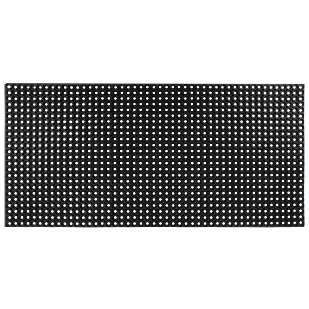 vidaXL Mat Rubber 16mm 100x150cm Home Garage Office Entrance Floor Covering