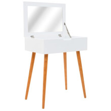 vidaXL Dressing Table with Mirror MDF 60x40x75cm Makeup Vanity Desk Furniture