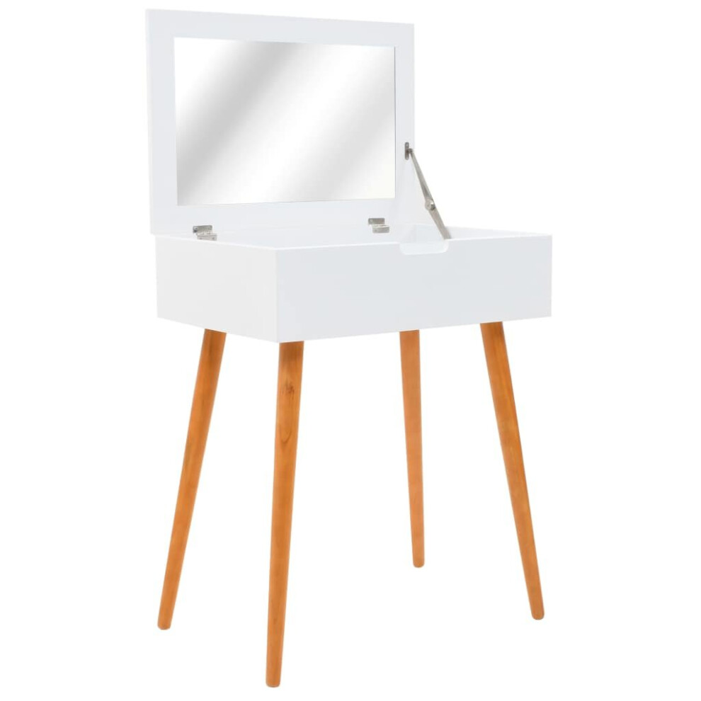 vidaXL Dressing Table with Mirror MDF 60x40x75cm Makeup Vanity Desk Furniture