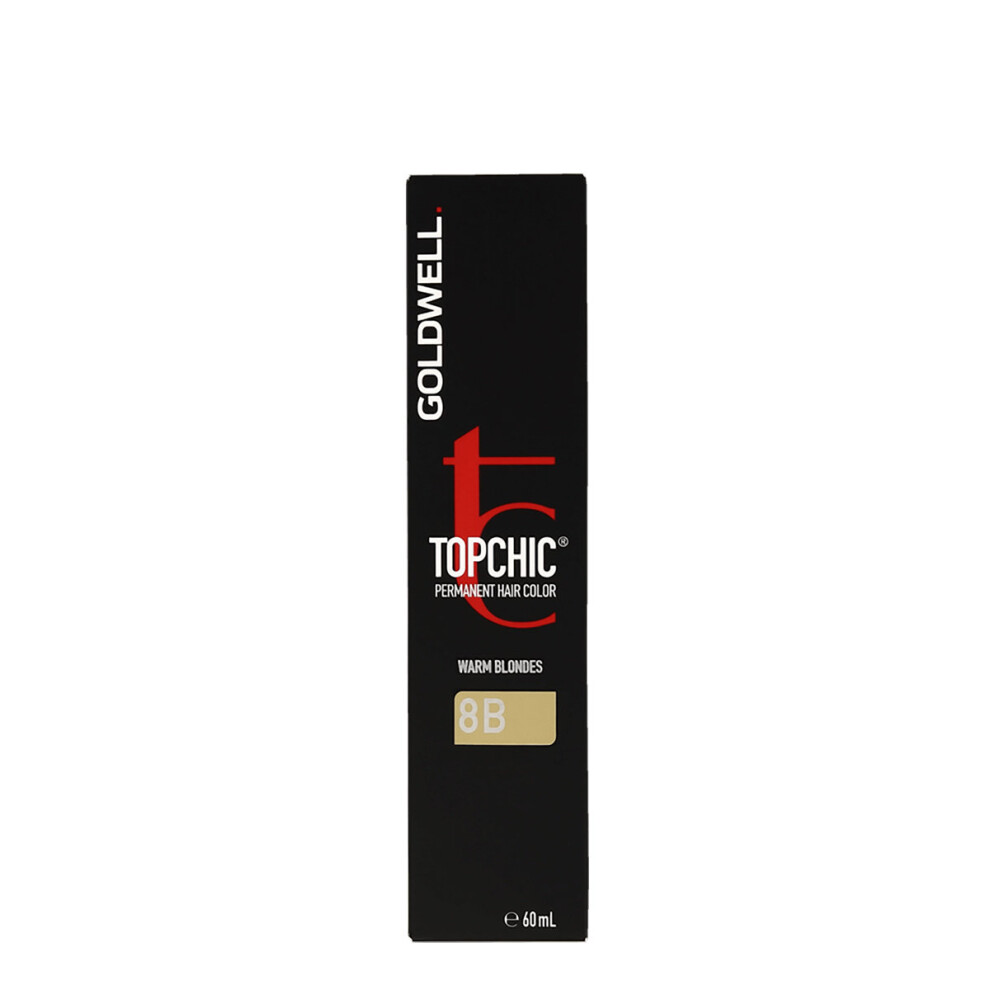 Goldwell Top Chic 8B Warm Blondes Sea Sand Permanent Hair Color 60ml
