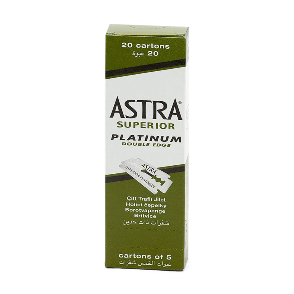 Astra Superior Platinum Double Edge Razor Blades (100 Blades)