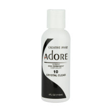 Adore Semipermanent Hårfärg - Vegansk och Djurvänlig Hårfärg - 4 Fl Oz - 010 Crystal Clear (1 Pack)