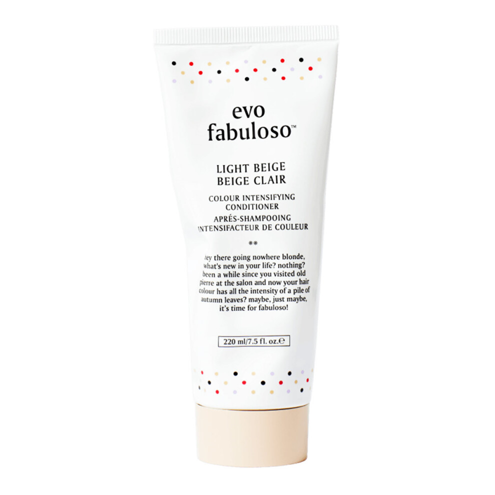 Evo Fabuloso Colour Intensifying Conditioner in Light Beige 220ml