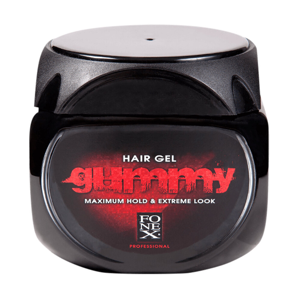 Fonex Red Gummy Hair Gel - Alcohol-Free, Maximum Hold 700Ml For Extreme Styles, Flake-Free Strong Hold